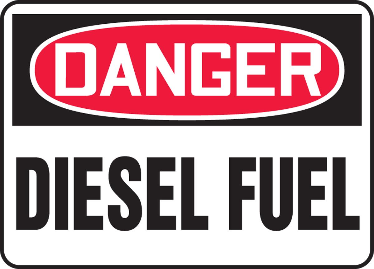 Danger Diesel Fuel, PLS - Chemical & Hazardous Material